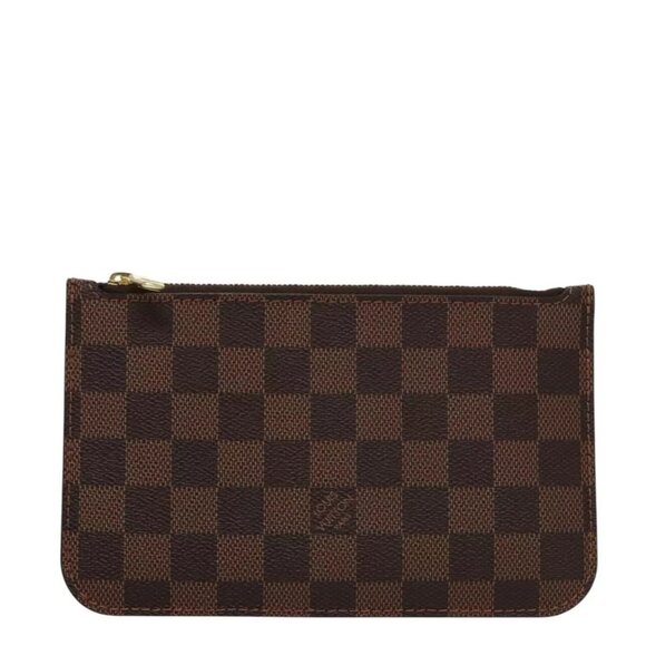 LOUIS VUITTON Damier Ebene Neverfull PM Pouch Pouch LV Auth - Picture 3 of 16